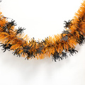 outdoor tinsel garland Halloween decorations customized with spiders ornament